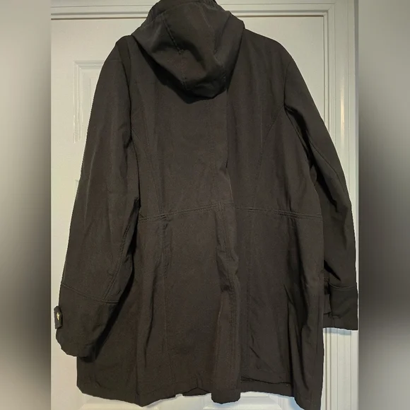 Michael Kors Black Water Resistant Jacket with Gold Accents - Picture 2 of 4